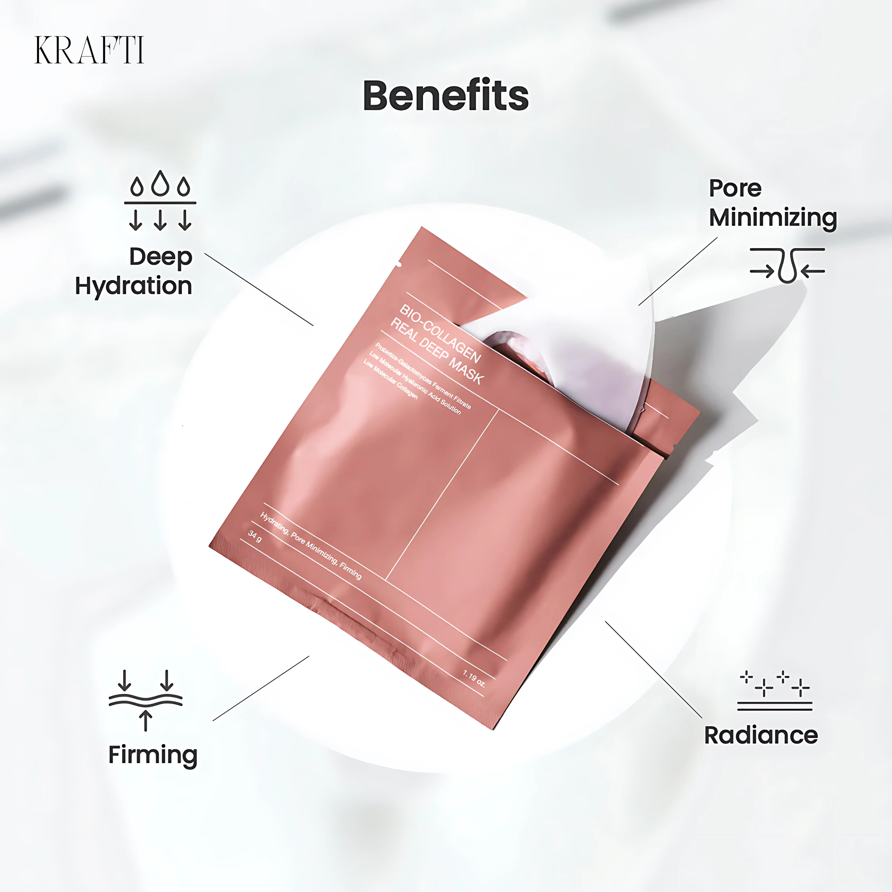 Krafti Bio-Collagen Face Mask